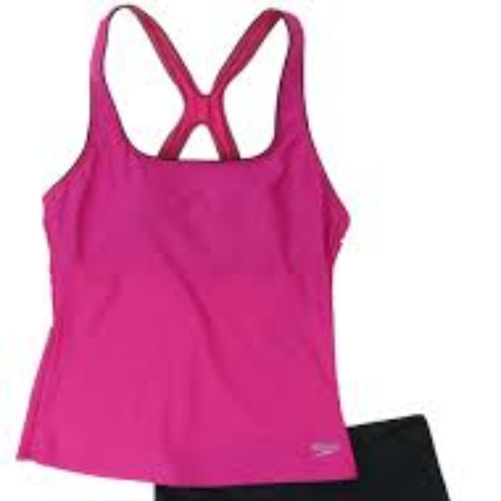 Speedo Womens Racerback Tankini Top New With Tags